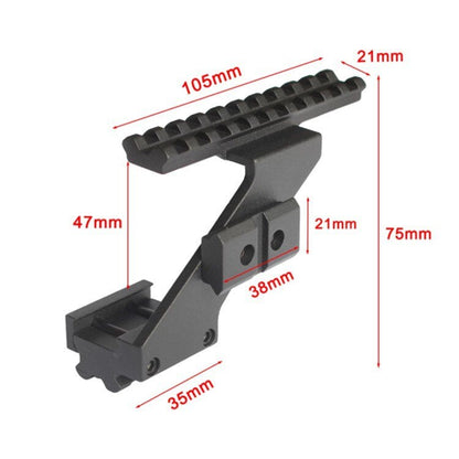 Support aluminum alloy P1 elevated extension rail Glock G17/18 metal accessories